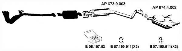 EBERSPACHER AP2271 Система випуску ОГ