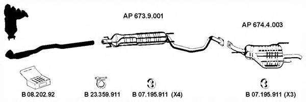 EBERSPACHER AP2322 Система випуску ОГ