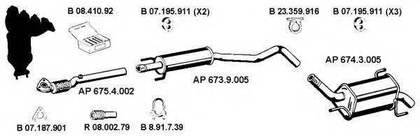 EBERSPACHER AP2294 Система випуску ОГ