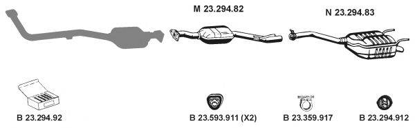 EBERSPACHER 232495 Система випуску ОГ