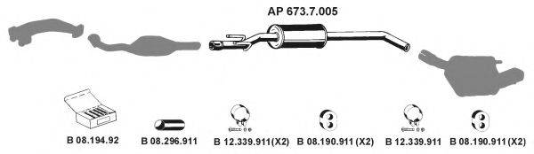 EBERSPACHER AP2492 Система випуску ОГ