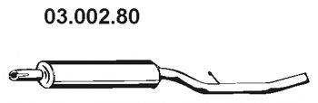 EBERSPACHER 0300280 Середній глушник вихлопних газів
