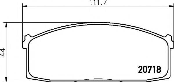 MINTEX MDB1183 Комплект гальмівних колодок, дискове гальмо