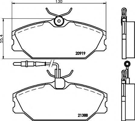 MINTEX MDK0025 Комплект гальм, дисковий гальмівний механізм