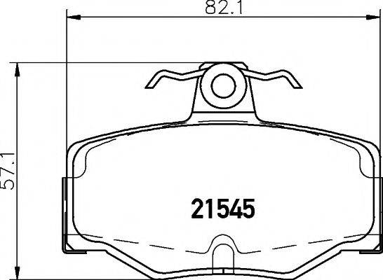 MINTEX MDK0144 Комплект гальм, дисковий гальмівний механізм