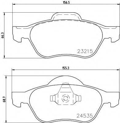 MINTEX MDK0240 Комплект гальм, дисковий гальмівний механізм