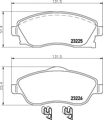 MINTEX MDK0150 Комплект гальм, дисковий гальмівний механізм