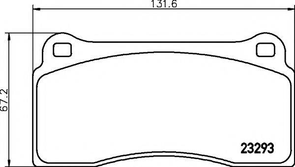 MINTEX MDB2413 Комплект гальмівних колодок, дискове гальмо