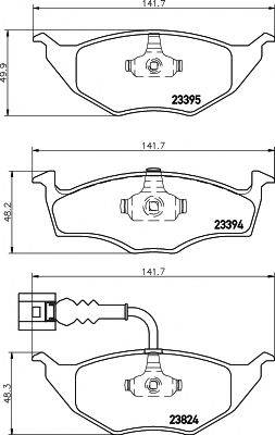 MINTEX MDB2146 Комплект гальмівних колодок, дискове гальмо