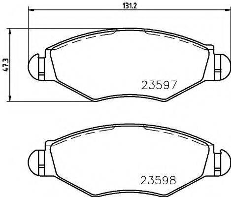 MINTEX MDK0208 Комплект гальм, дисковий гальмівний механізм