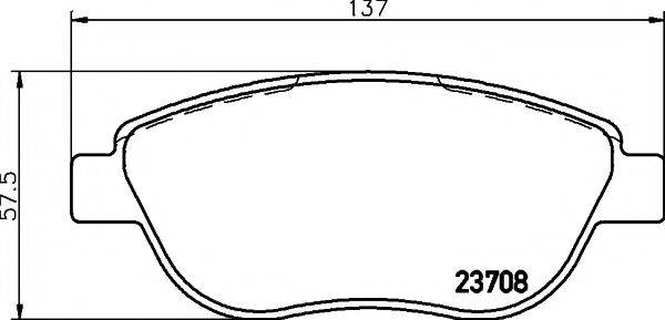 MINTEX MDB2663 Комплект гальмівних колодок, дискове гальмо