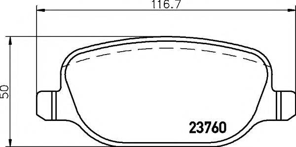 MINTEX MDB2624 Комплект гальмівних колодок, дискове гальмо