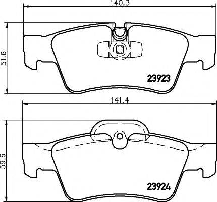 MINTEX MDB2726 Комплект гальмівних колодок, дискове гальмо