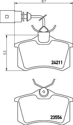 MINTEX MDB2147 Комплект гальмівних колодок, дискове гальмо