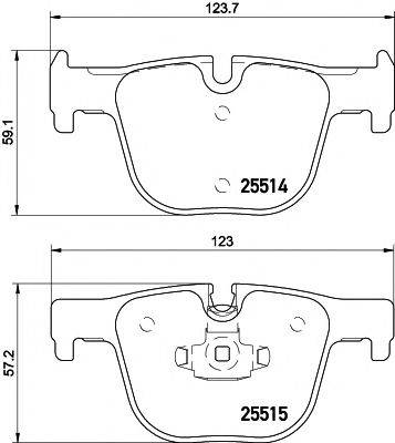 MINTEX MDB3258 Комплект гальмівних колодок, дискове гальмо