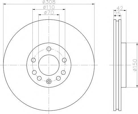 MINTEX MDC1500 гальмівний диск