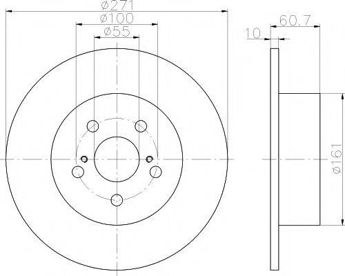 MINTEX MDC1713 гальмівний диск