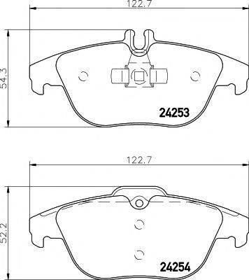 MINTEX MDB2845 Комплект гальмівних колодок, дискове гальмо