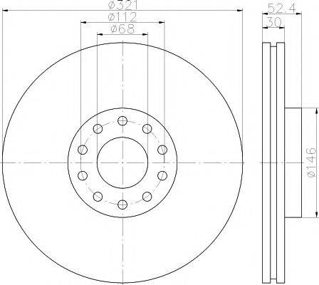 MINTEX MDC2282 гальмівний диск