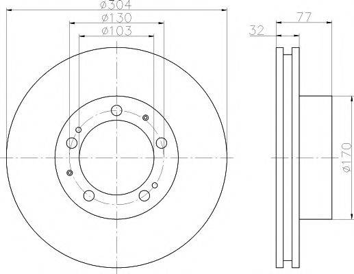 MINTEX MDC2352L гальмівний диск