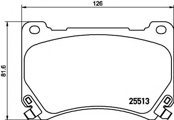 MINTEX MDB3218 Комплект гальмівних колодок, дискове гальмо