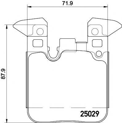 MINTEX MDB3269 Комплект гальмівних колодок, дискове гальмо