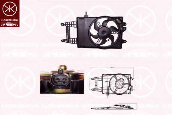 KLOKKERHOLM 20232606 Вентилятор, охолодження двигуна