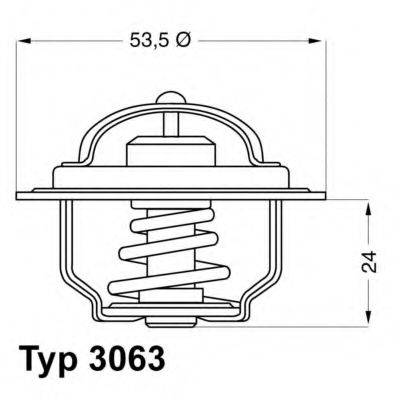 WAHLER 306375 Термостат, охолоджуюча рідина