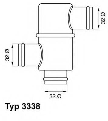 WAHLER 333880 Термостат, охолоджуюча рідина