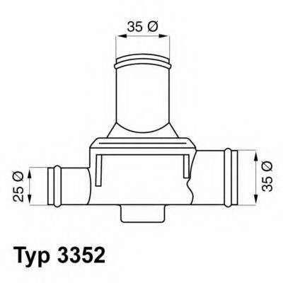 WAHLER 335280 Термостат, охолоджуюча рідина