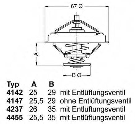 WAHLER 414780D Термостат, охолоджуюча рідина