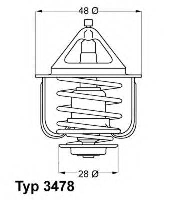 WAHLER 347882D Термостат, охолоджуюча рідина