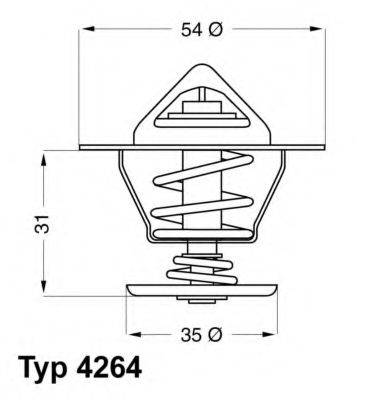 WAHLER 426487D Термостат, охолоджуюча рідина