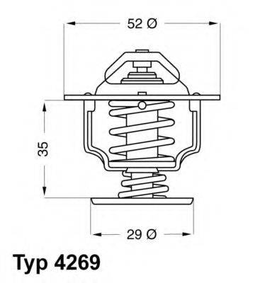 WAHLER 426978D Термостат, охолоджуюча рідина