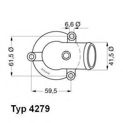 WAHLER 427987D Термостат, охолоджуюча рідина