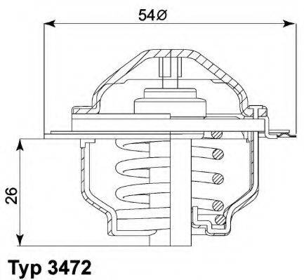 WAHLER 347287D Термостат, охолоджуюча рідина