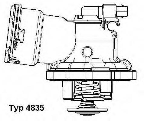 WAHLER 483587D Термостат, охолоджуюча рідина