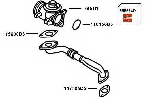 WAHLER 7900384 Рециркуляція ОГ