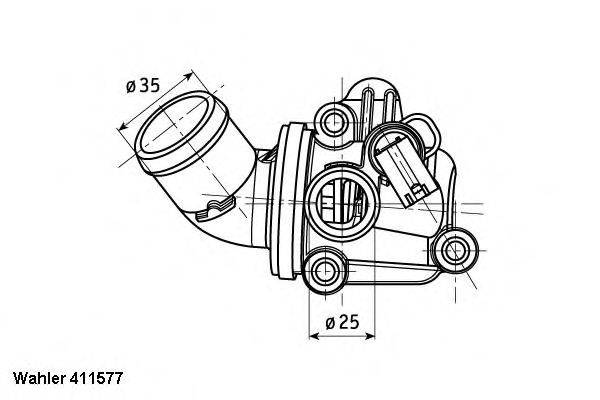 WAHLER 41157780D Термостат, охолоджуюча рідина