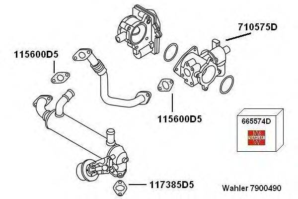 WAHLER 7900490 Рециркуляція ОГ