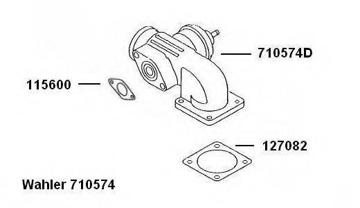 WAHLER 710574D Клапан повернення ОГ