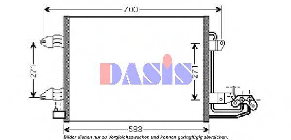 AKS DASIS 042011N Конденсатор, кондиціонер