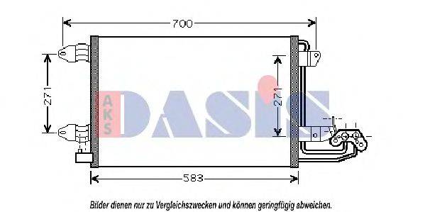 AKS DASIS 042013N Конденсатор, кондиціонер