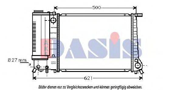 AKS DASIS 050850N Радіатор, охолодження двигуна