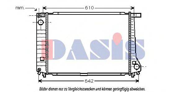 AKS DASIS 050960N Радіатор, охолодження двигуна