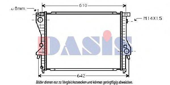 AKS DASIS 051810N Радіатор, охолодження двигуна