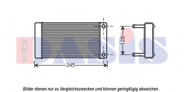 AKS DASIS 069006N Теплообмінник, опалення салону