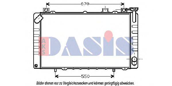 AKS DASIS 070055N Радіатор, охолодження двигуна