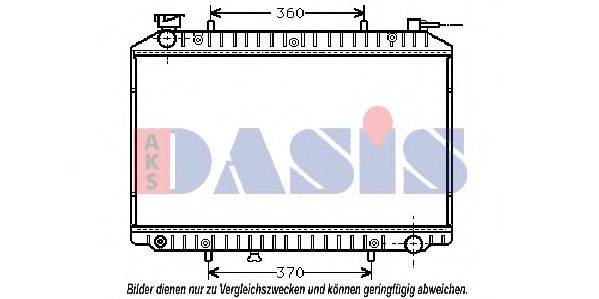 AKS DASIS 070220N Радіатор, охолодження двигуна