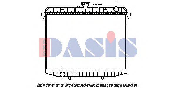 AKS DASIS 070290N Радіатор, охолодження двигуна